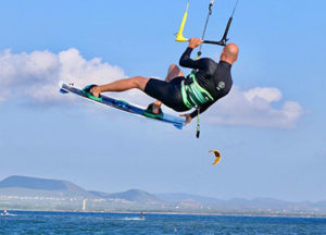 Kite Surfing in Southern Sardinia at Punta Trettu